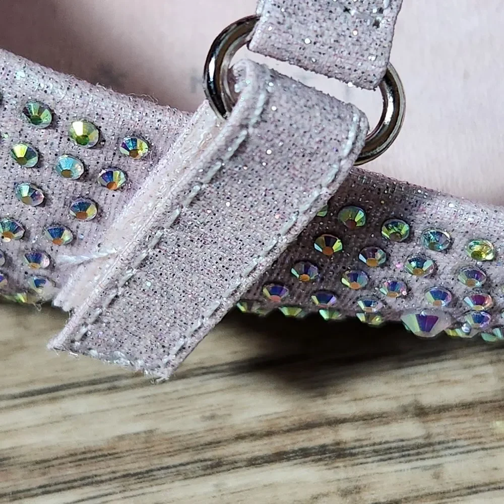 Kelly & Katie Lil Elle Flat -- Girls' Size 12 -- Rhinestones -- Blush Sparkle